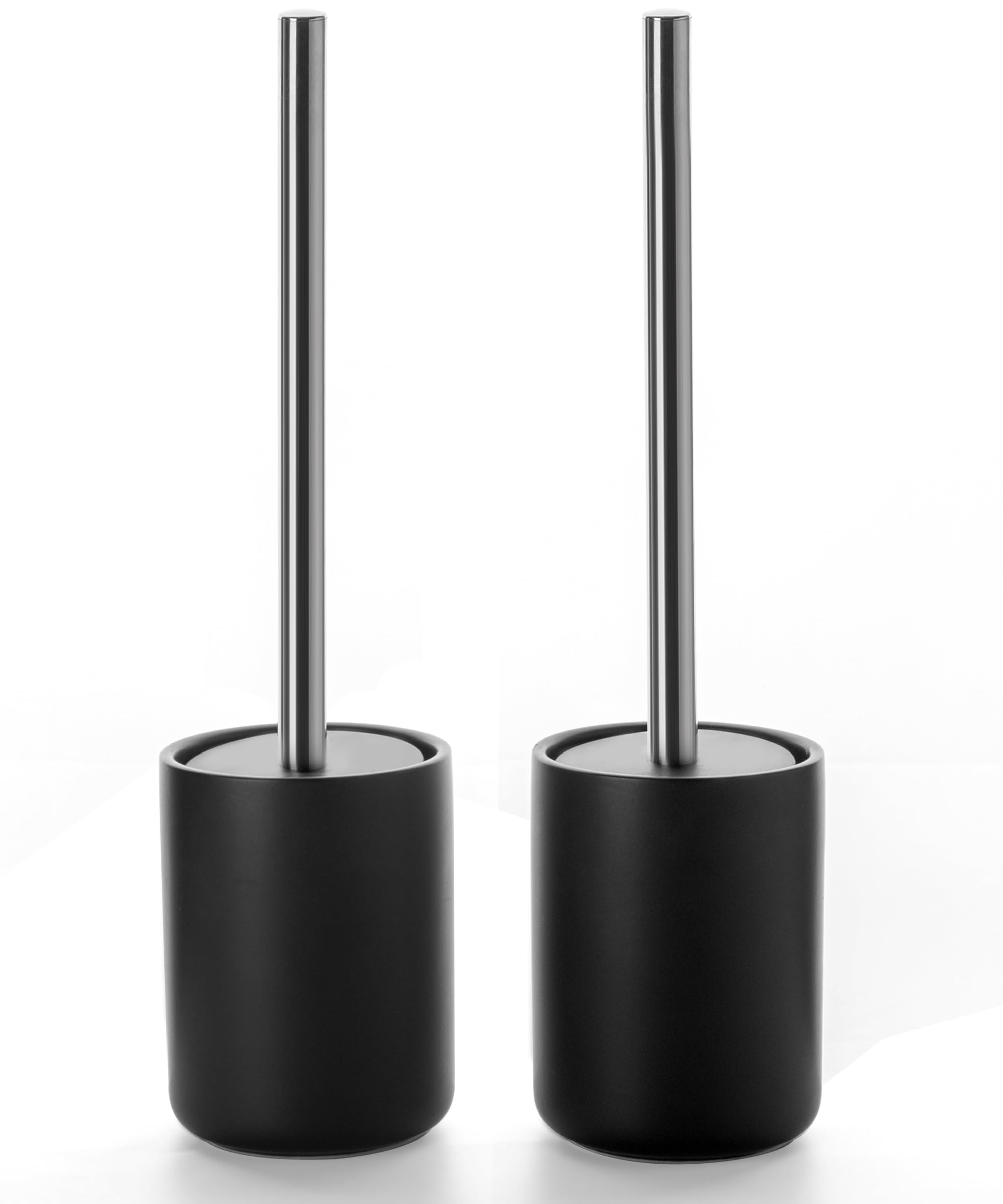 Ceramic Toilet Brush and Holder Set, Toilet Bowl Cleaner Brush