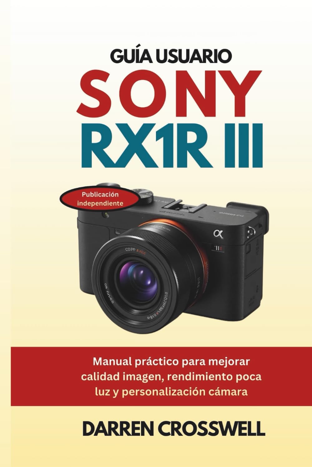 Guía usuario Sony RX1R III: Manual práctico para mejorar calidad imagen, rendimiento poca luz y personalización cámara