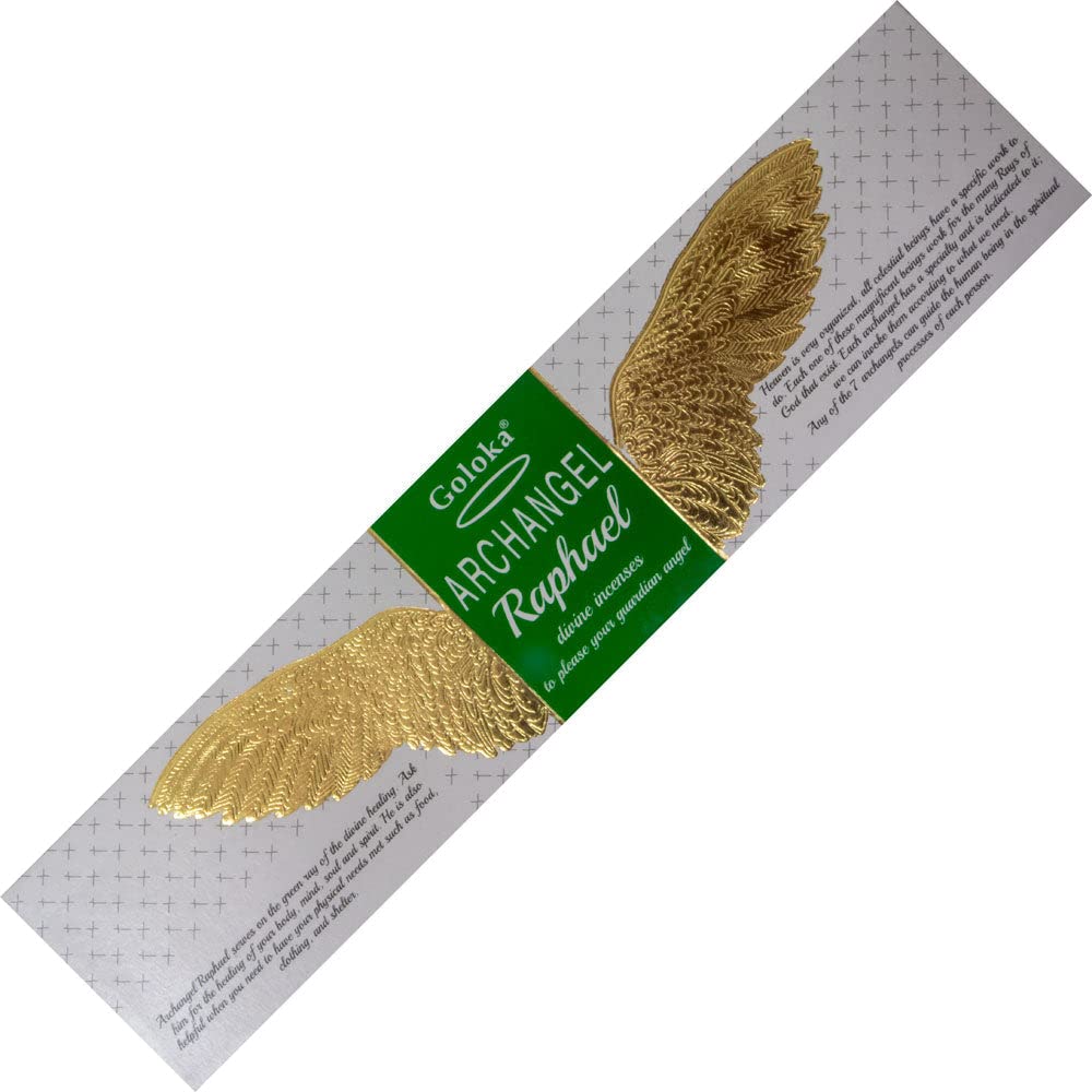 GOLOKA Archangel Guardian Angel Divine Incense Sticks 15g. 2 Pack Raphael