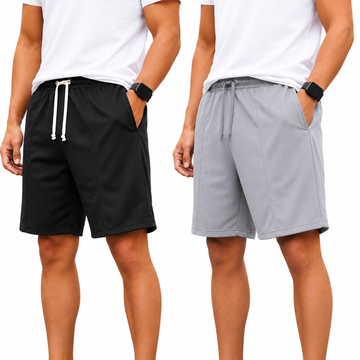mack jonney Men’s Shorts Pack of 2 | Comfortable Casual, Sports & Lounge Shorts for Men | Regular Fit-MJ_.4-picture-40