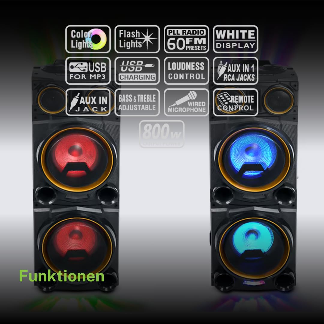 MUSE Enceinte Sono Portable M1988DJ