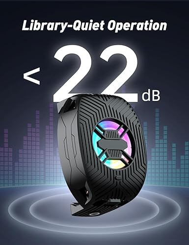 Miniatura 5 de Enfriador de teléfono para juegos, radiador de ventilador de enfriamiento de teléfono celular móvil para iPhone Android Smartphone transmisión en