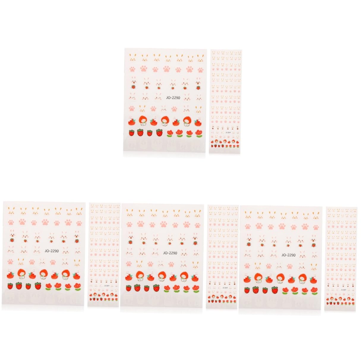 FOMIYES 4 Set Di Adesivi Per Unghie Con Fiocco Decalcomania Per Nail Art Decorazioni Pasquali Set Di Adesivi Adesivi Per Donne E Ragazze 10 Fogli*4