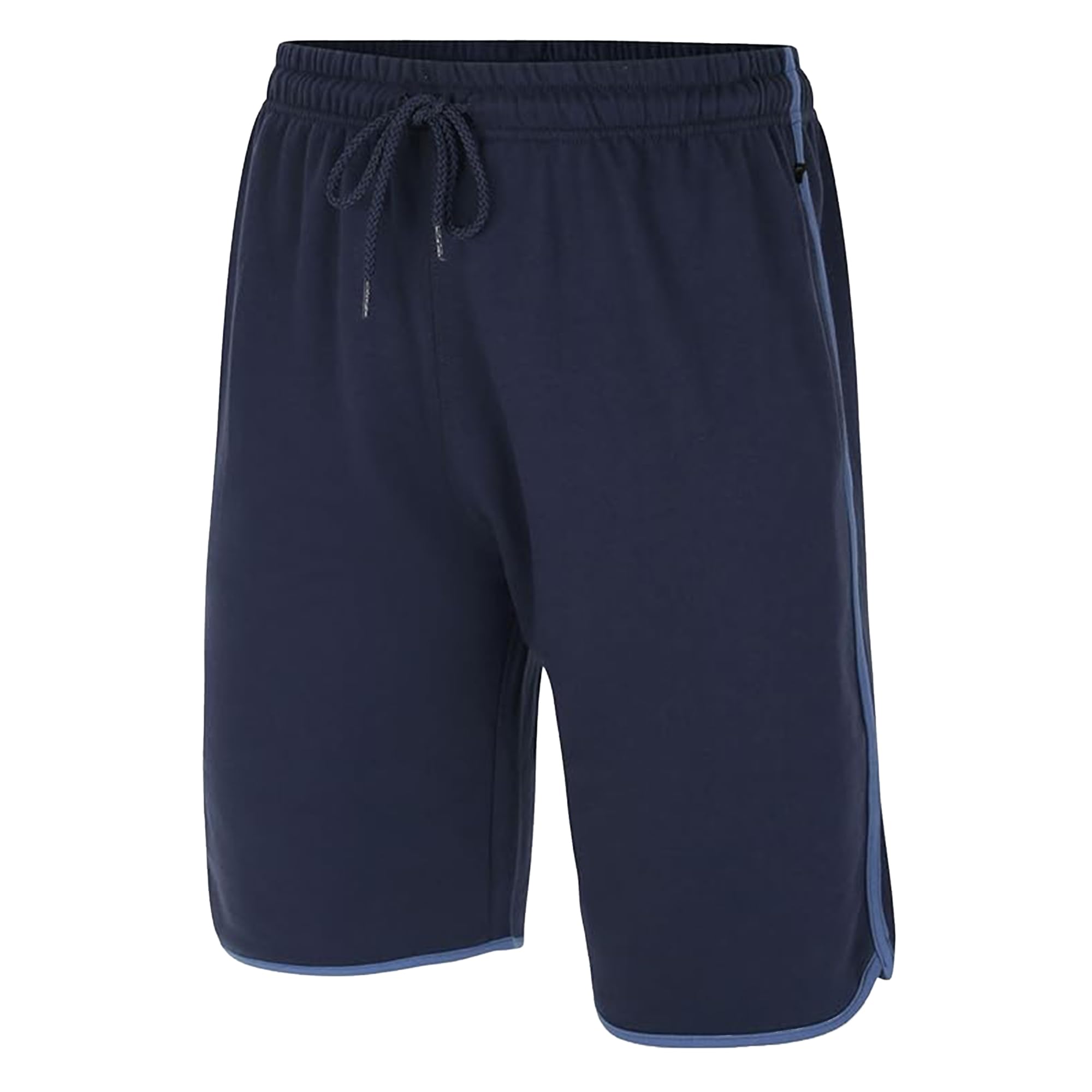 Kam Men's Navy Jersey Gym Shorts Elasticated Waist Drawstring Running Fitness Plus Size 2XL-8Xl 3312 (Uk, Alpha, 3XL, Plus, Regular, )