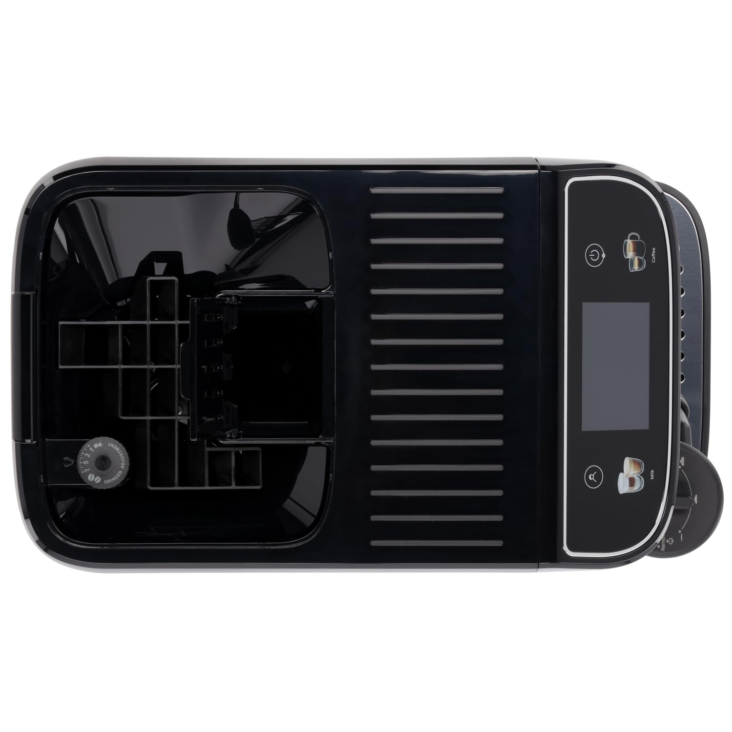 De'Longhi Magnifica Plus ECAM320.60.B, Macchina Caffè Automatica, Sistema LatteCrema Hot per Cappuccino Automatico, 4 Ricette, Display Colorato Soft Touch, Funzione Extra Shot, Funzione x2, Nero