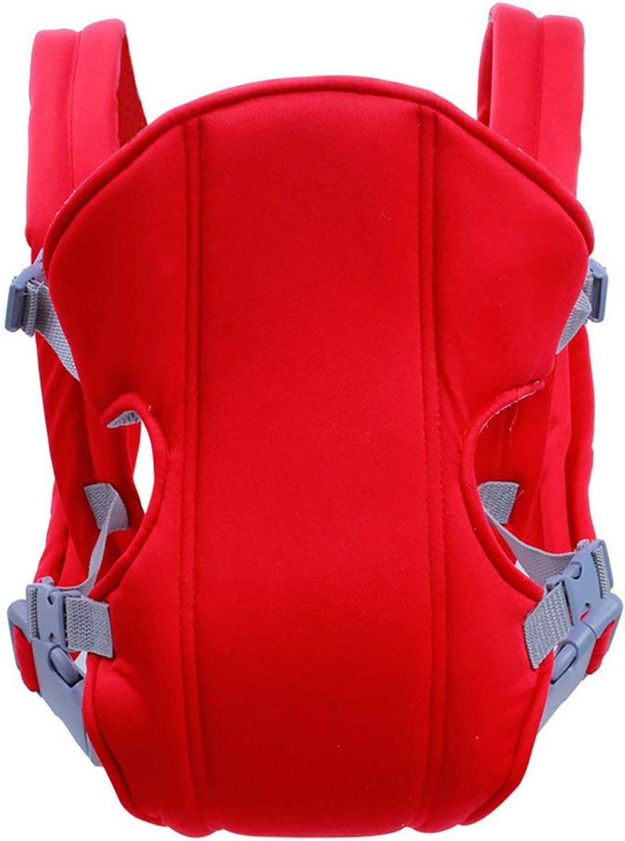 FahionswanAE Breathable Infant Baby Simple Toddler Cradle Pouch Sling Carrier Comfortable Adjustable Shoulder Belt (Red)