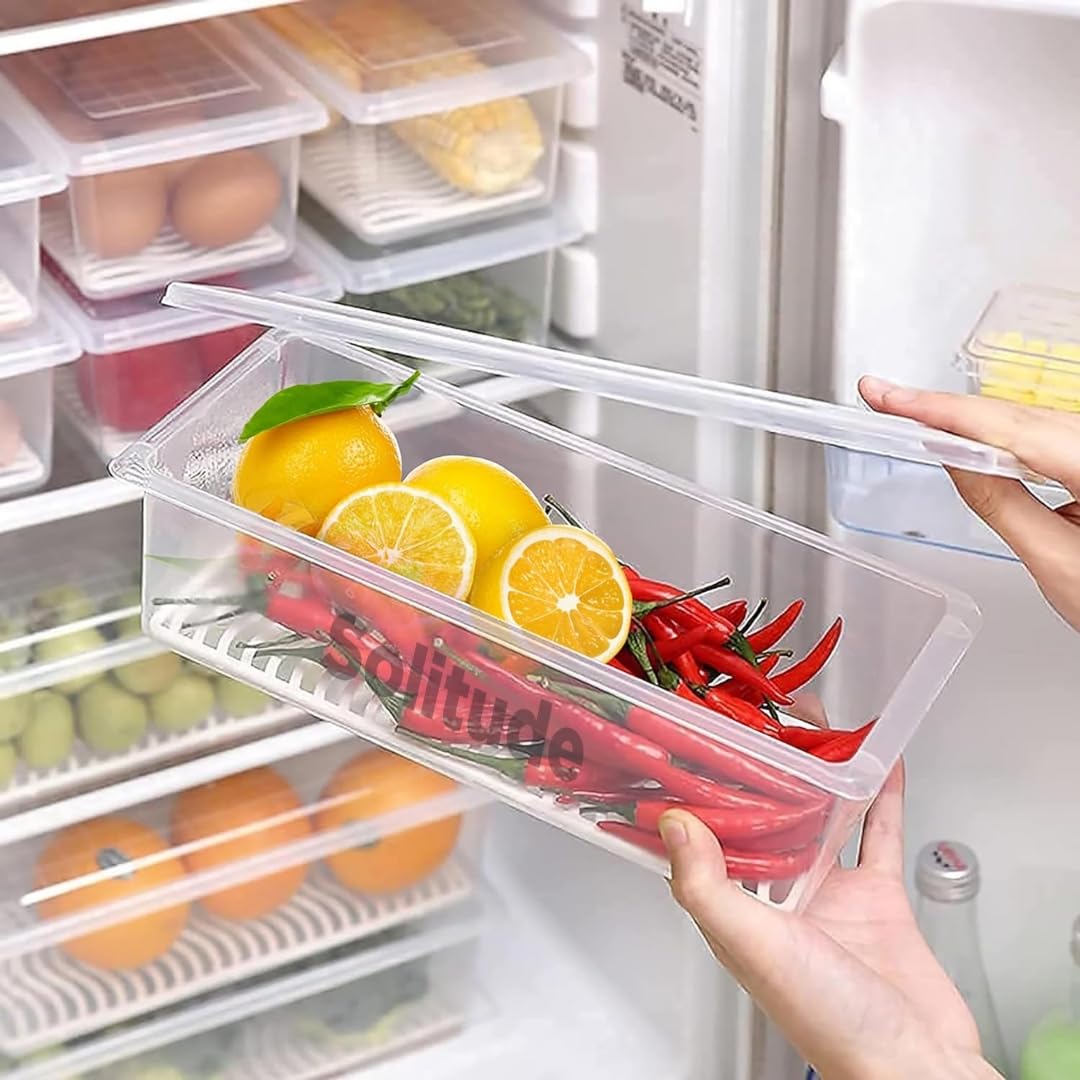 See full amazon price history chart for Solitude Food Storage Boxes Pack of 6, Fridge Organizer with Removable Drain Plate Fridge Storage Containers Keeps Fruits, Vegetables, Meat, Fish Fresh Longer 1500 ML Container Box Solitude Food Storage Boxes Pack of 6, Fridge Organizer with Removable Drain Plate Fridge Storage Containers Keeps Fruits, Vegetables, Meat, Fish Fresh Longer 1500 ML Container Box (B0DBLX6SYJ) Amazon Price History, Amazon Price Tracker