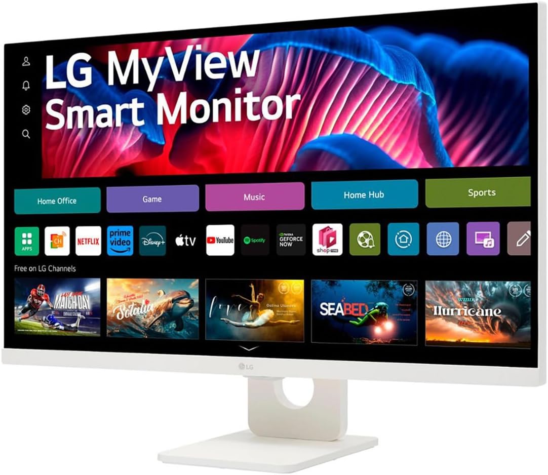 LG MyView 27SR73U 27" 16:9 4K Ultra HD USB-C IPS LCD HDR Smart Monitor with WebOS, White