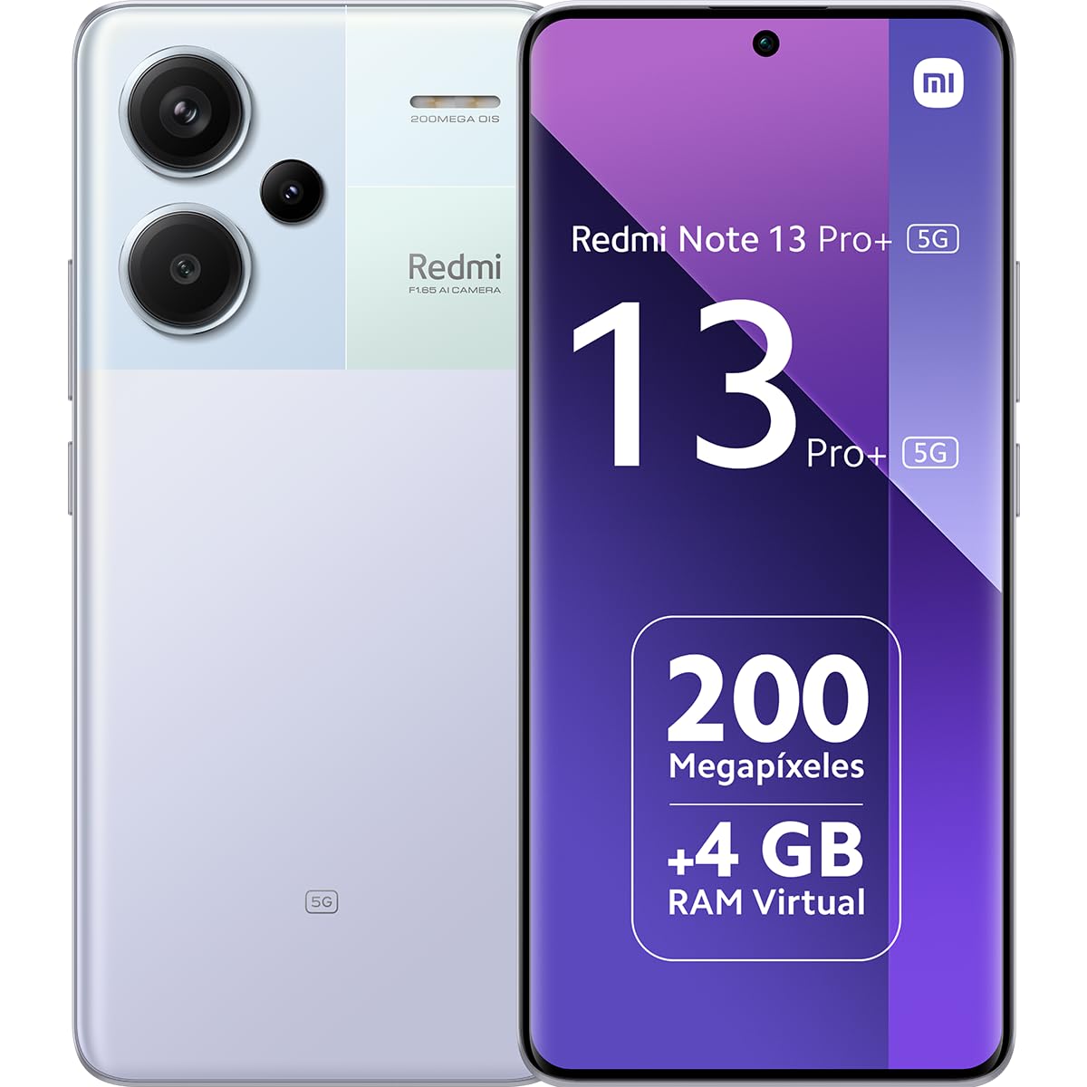 XIAOMI Redmi Note 13 Pro+ 5G - Smartphone de 8+256 GB, Pantalla de