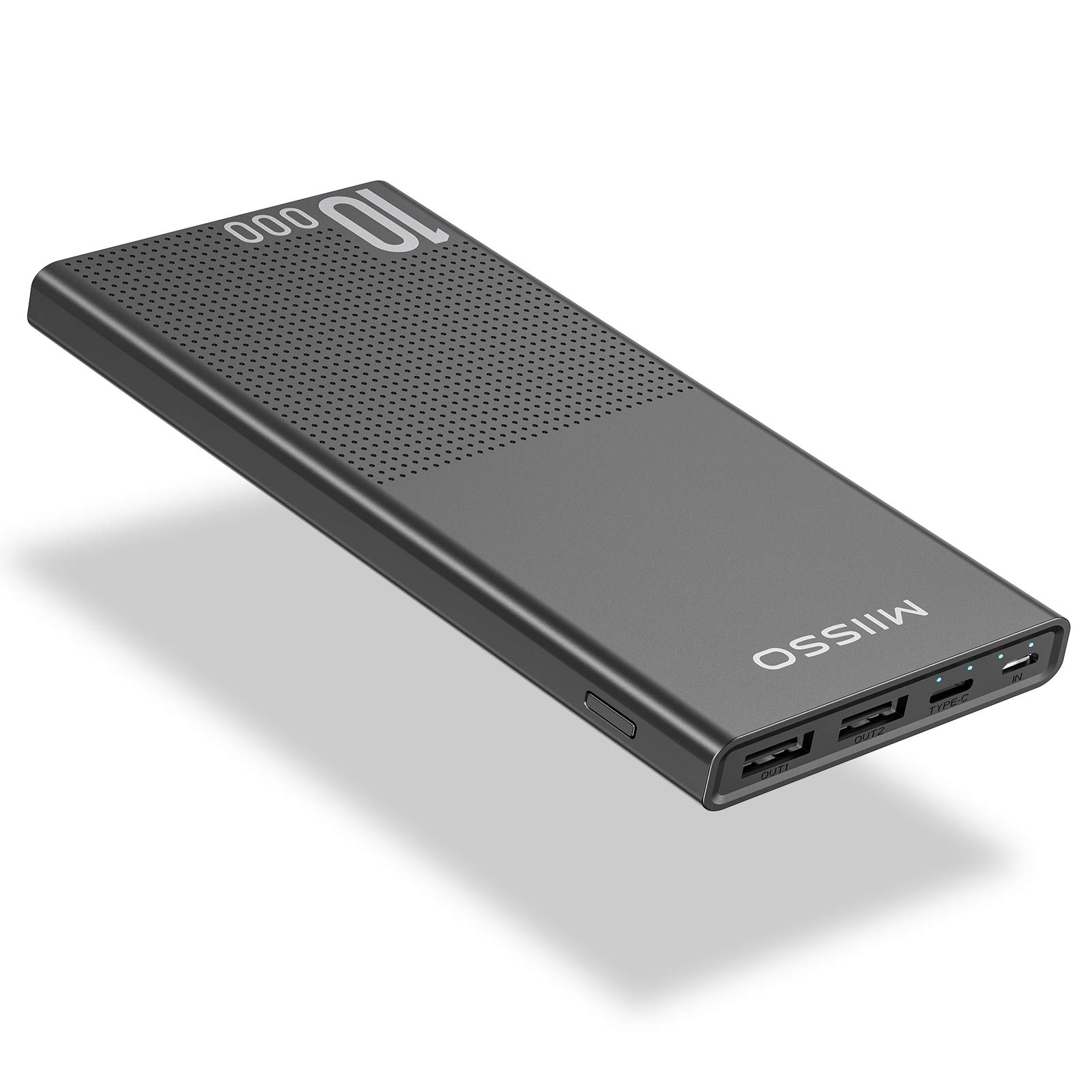10000mAh Cell Phone External Battery Pack, Portable Phone Charger Power Bank 5V 3.1A Fast Charging M