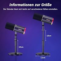 TONOR TD520S XLR/USB Gamer Mikrofon RGB Világítással - Podcast, Streaming és Stúdió Felvételekhez - PC, Mac, Android Kompatibilis Asztali Ál 7