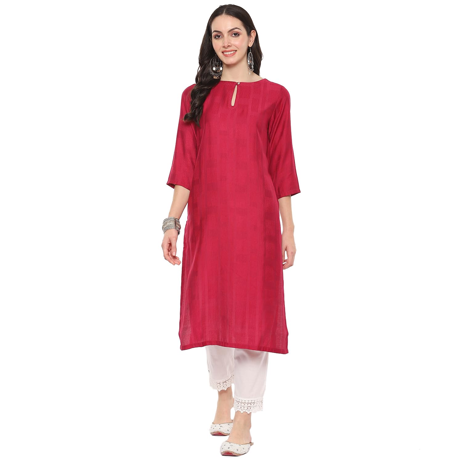 BIBAWomen's Viscose Regular Fit Tunic Tunic