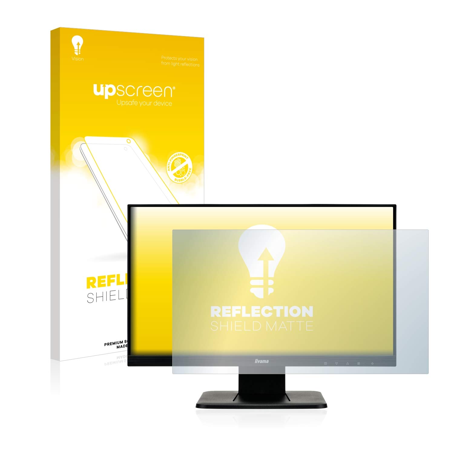 upscreen Schutzfolie für Iiyama ProLite T2252MSC-B1 | , Entspiegelter Displayschutz Made in Germany, Anti-Reflex Displayschutz-Folie Matt Anti-Fingerprint