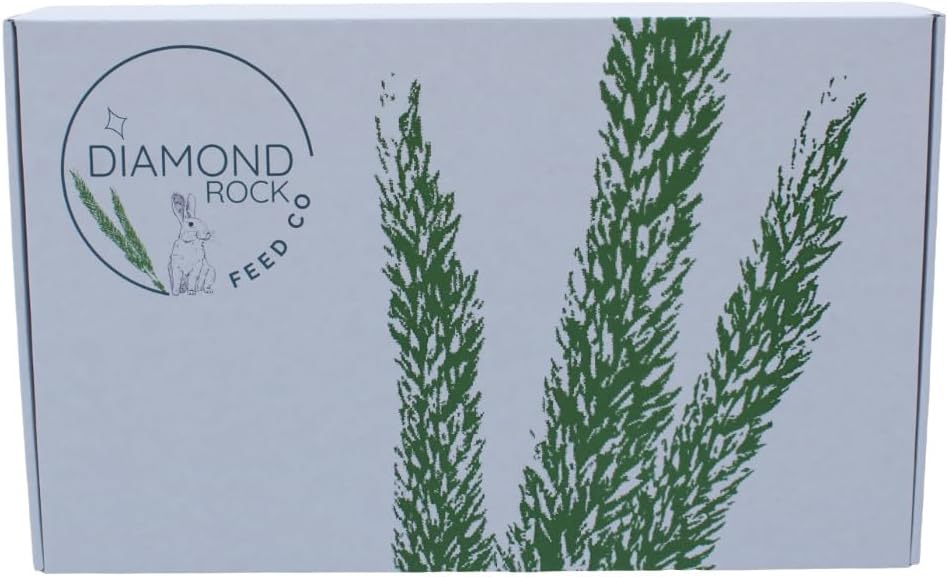 Diamond Rock Feed Timothy Hay 2nd Cutting Hay, Ideal for Rabbits, Guinea Pigs, Chinchillas, Mice, Rats and Hamsters, High Fat and Protein Content - 5 pounds