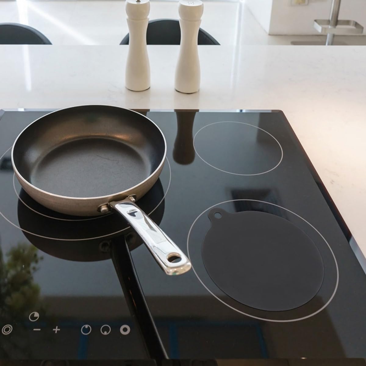 Almohadilla Protectora de Silicona para Placa de Inducción, Resistente al Calor y Antideslizante, Fácil de Limpiar para Uso Doméstico en Cocina