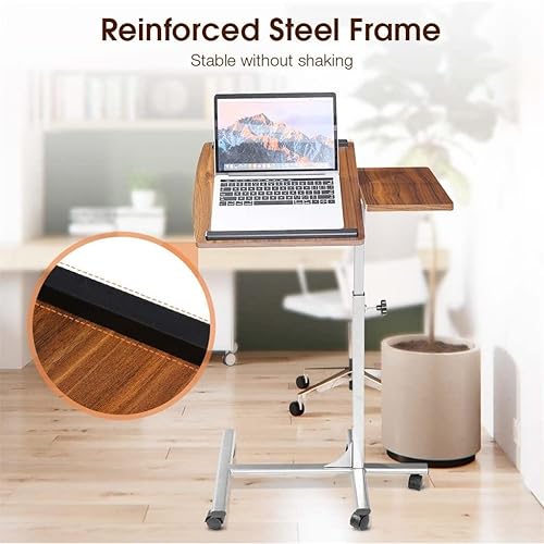 Miniatura 3 de ZSEDP - Escritorio de computadora portátil de altura ajustable para portátil mesa de cama para laptop mesa de cama para laptop oficina en casa