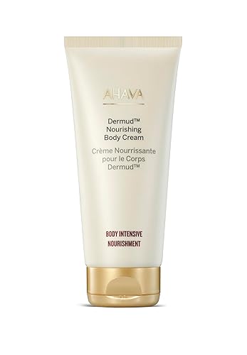 AHAVA Dermud Crema corporal nutritiva: alivia la aspereza, suaviza la piel, hidrata la piel seca y sensible, enriquecida con el complejo de barro