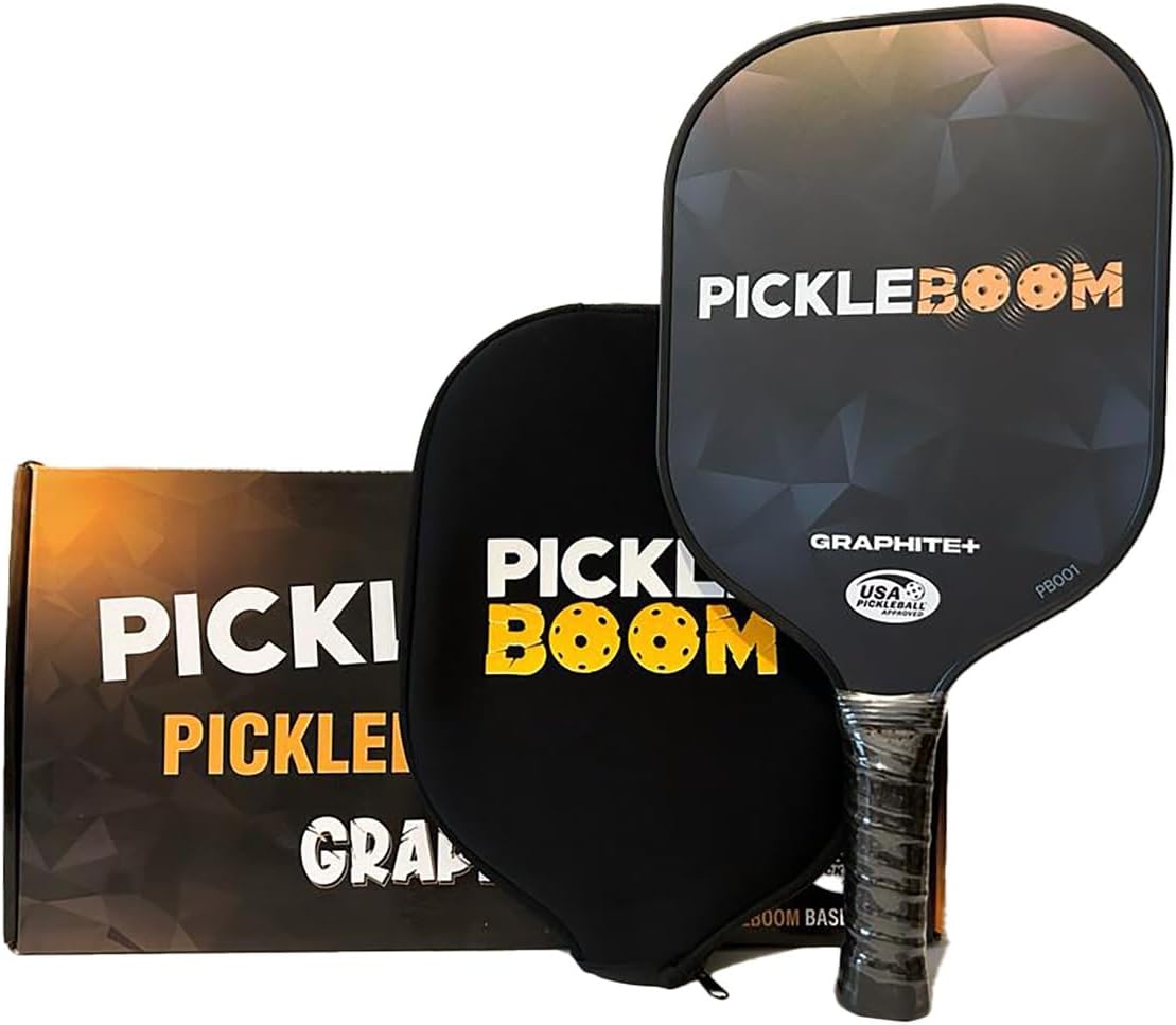 Sponsored Ad – Graphite+ Paddle | Polypropylene Honeycomb Core | Carbon Fiber Surface | Comfortable Grip Handle | Paddle Cover with zip | USAP Approved Paddle | A Great Gift