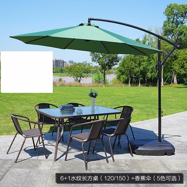 Parasol de jardín con base pesada para evitar caídas por viento suave 3