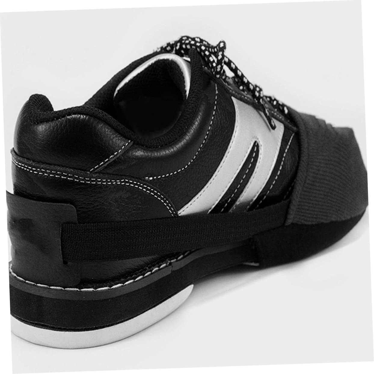 3paires Couvre-Chaussures De Bowling Élastiques De Semelles Ajustables pour Chaussures De Bowling Accessoires Noir