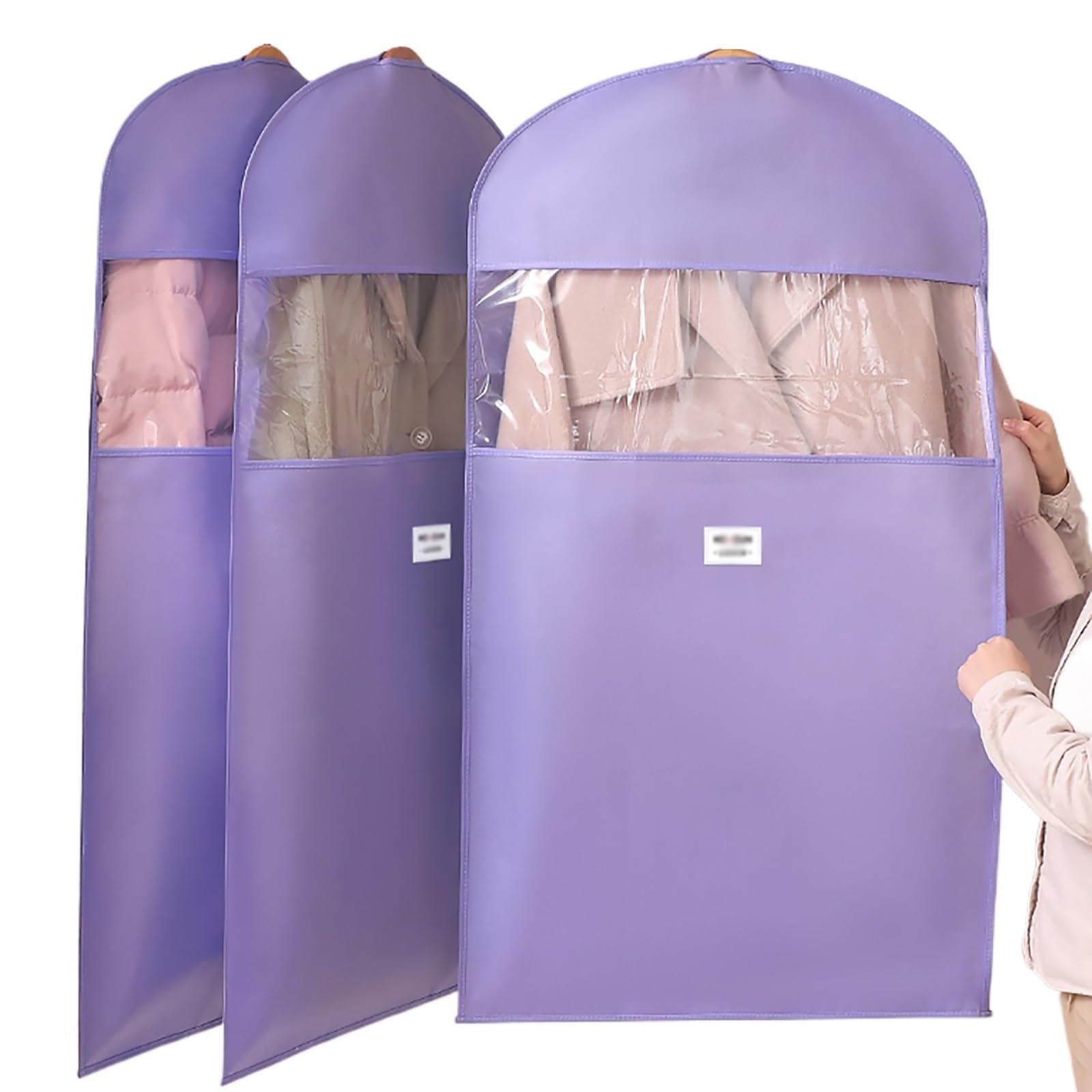 Garment bag, Dry Cleaning Bag, Suit Cover Bags, Non-woven Clothing(60 * 110cm/24 * 43in)