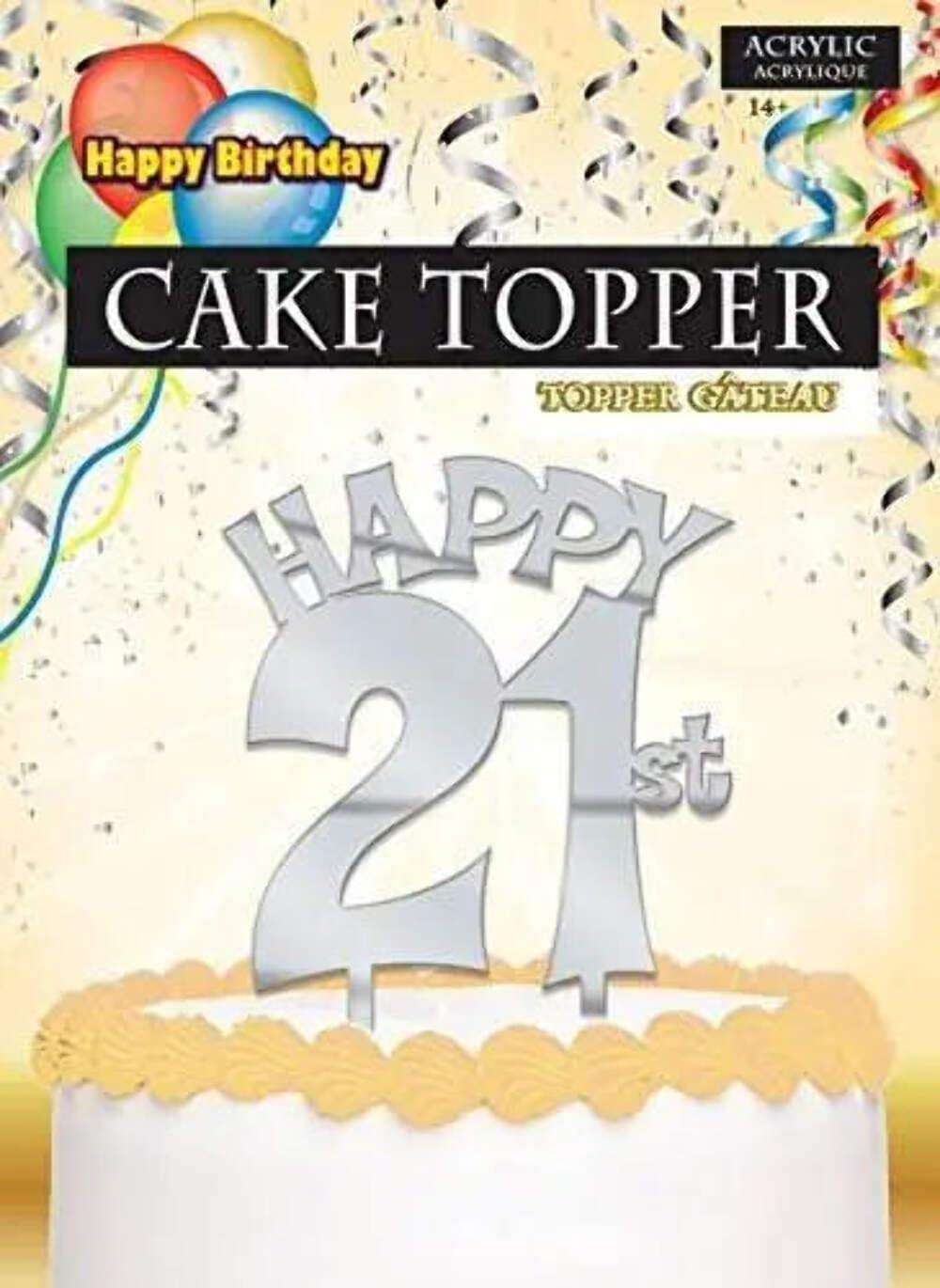 21ST Birthday Cake Topper