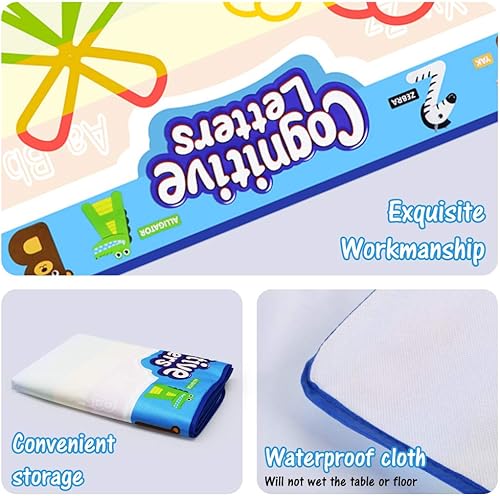 Miniatura 9 de Jasonwell - Tapete de dibujo mágico extragrande de 40 x 32 pulgadas, tapete para dibujar y colorear, juguetes educativos, regalos para niños y niñas