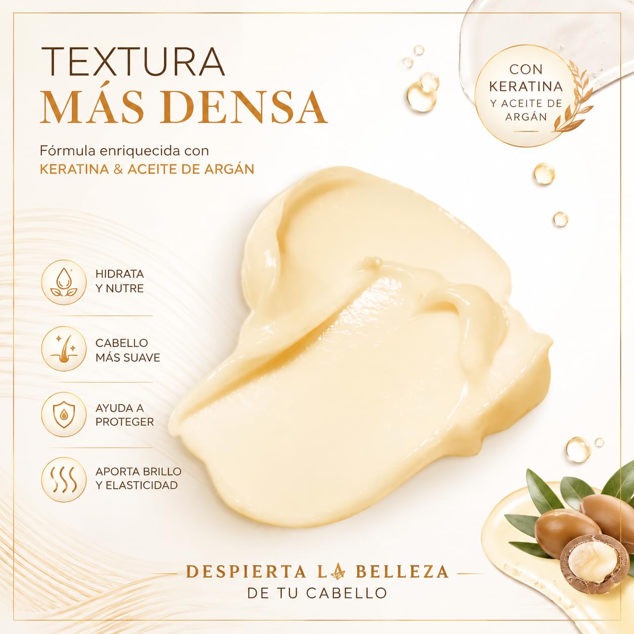 Aomimegel Mascarilla - Mascarilla Pelo Con Aceite De Argán Y Queratina Para Cabello Seco Y Dañado Uso Diario (2 PCS)