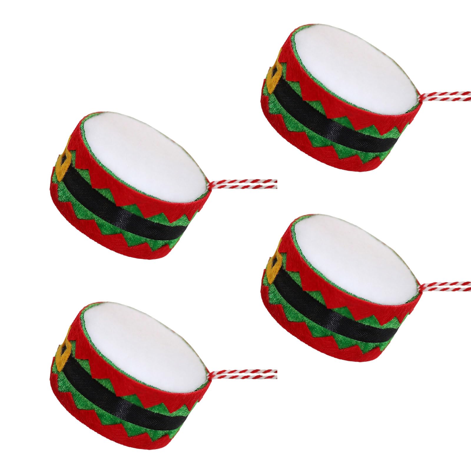Tfaoys A Fabric Christmas Drum Tree Decoration Safe Hanging Ornament For Festival Home Seasonal Ccessory Christmas Drum Ornament