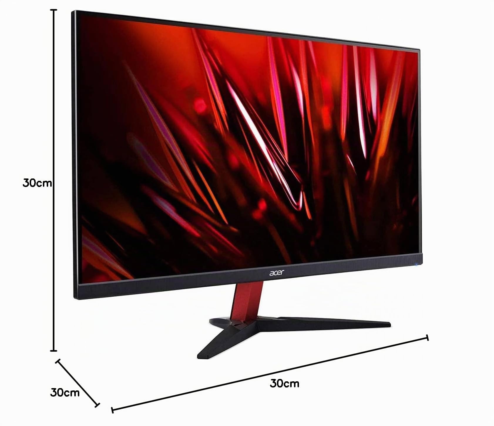 Acer Nitro KG272Sbmiipx Monitor Gaming per PC 27", Display IPS Full HD 165 Hz Overclocking, 2 ms, FreeSync Premium, HDMI (2.0), DP (1.2), Lum 250 cd/m2, ZeroFrame, Speaker Integrati, Cavo HDMI Incluso