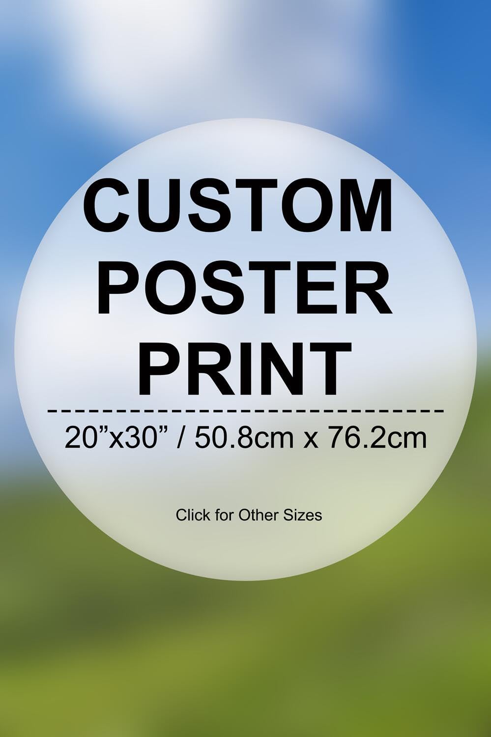 Custom Photo Poster 20x30 Prints Personalized Photo Printed on Canvas Customized Posters for Walls Decor Art Custom Poster Printing Service for