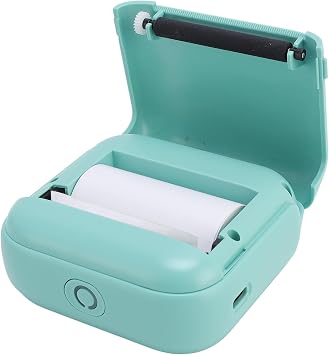 Wireless Thermal Printer 203dpi High Resolution - Portable Design for Receipts, Photos, Memos Green