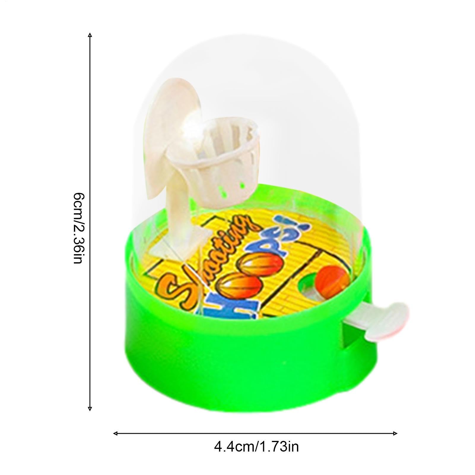 Mini Basketball Game Set, Finger Toys Basketball Machine, Handheld Arcade Games, Portable Hoop, 4.4 x 4.4 x 6cm