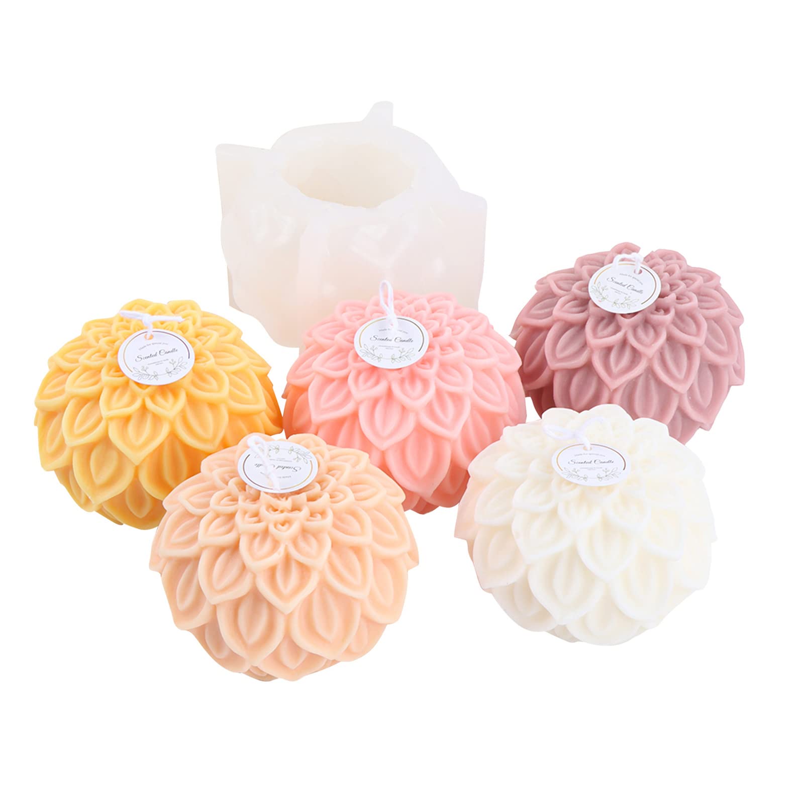 3 Pièces Moule Silicone Bougie Chiffres 0-9 3D + Moules Bougeoirs - Kit Résine Époxy Pour Décoration Anniversaire Mariage