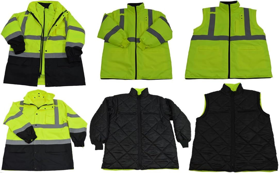 Get Popular Offer Petra Roc LBPJ6IN1-C3-S Two Tone Waterproof 6-In-1 Parka Jacket, Small, Lime/Black