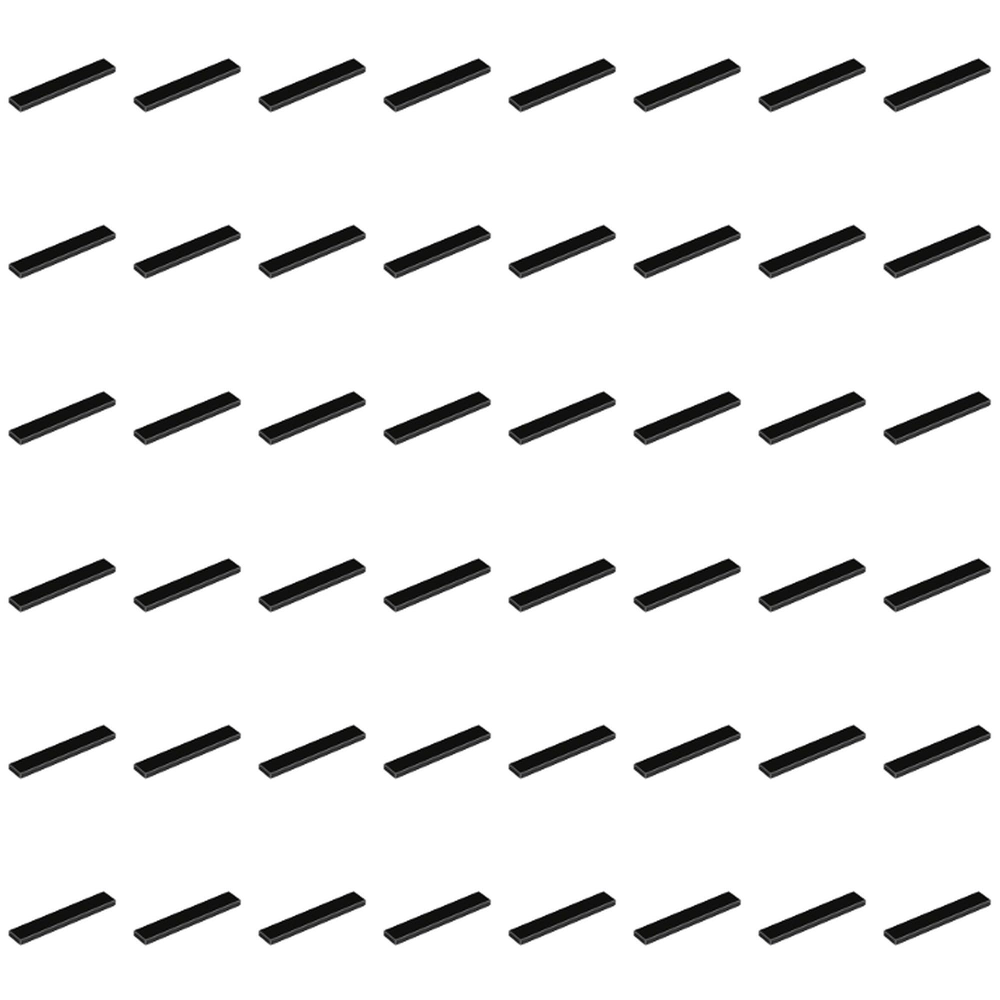 LEGO Tile 1 x 6, Part Number 6636 (Black, 10, Bricks) — image 1