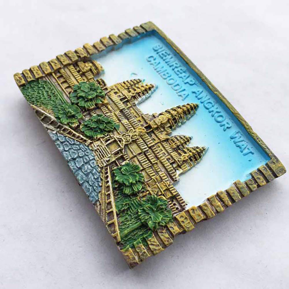 Magnete Frigorifero 3D Cambogia - Souvenir Di Viaggio In Resina, 7x5 Cm, Decorazione Casa E Cucina - 2