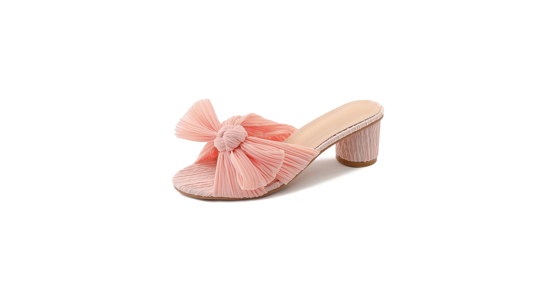 Amazon.com | MICIFA Gold Bow Heels Sandals for Women Slip On
