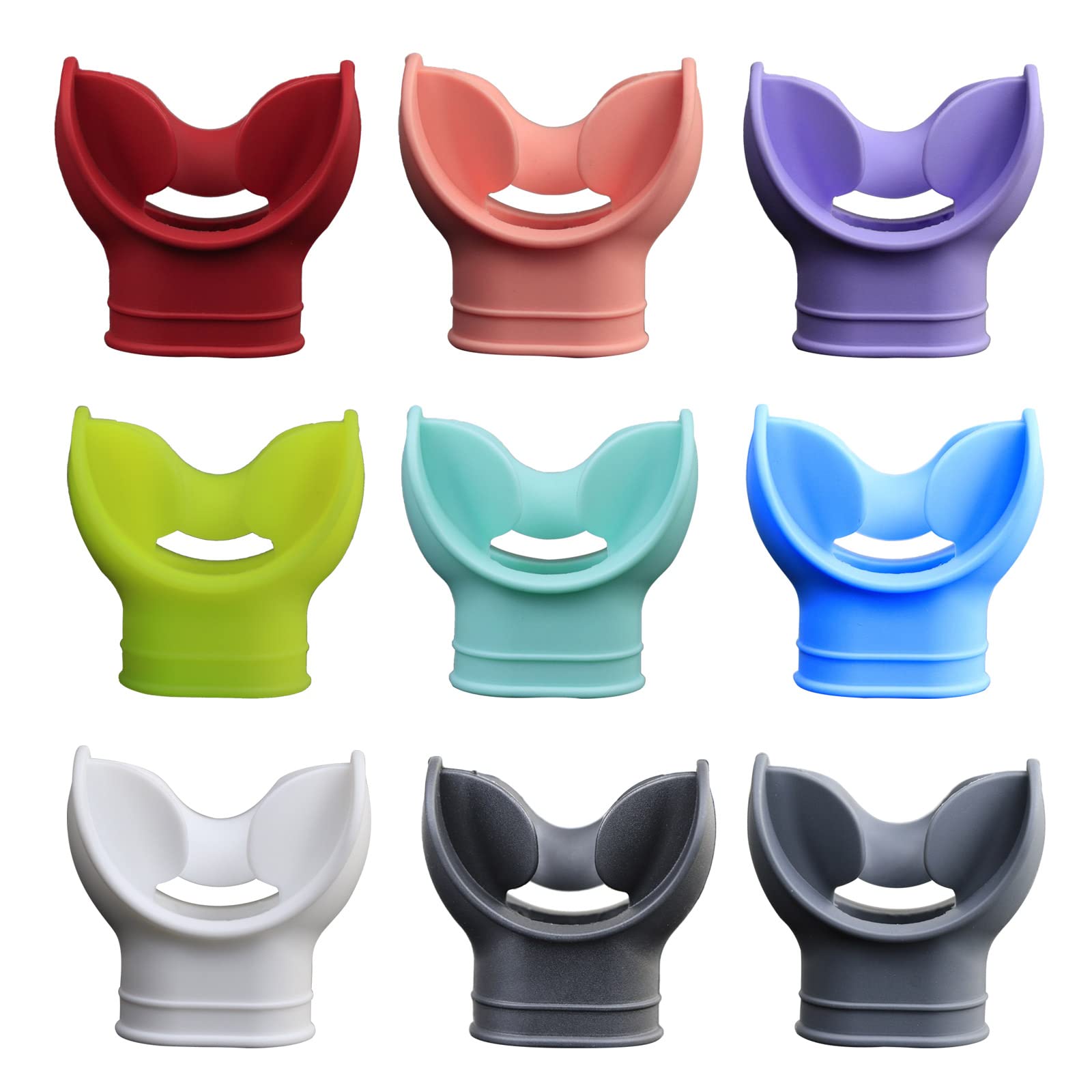 Youngy Scuba Diving Regulator Mouthpiece Silicone Snorkel Mouthpiece Soft Comfortable Octopus Regulator Holder