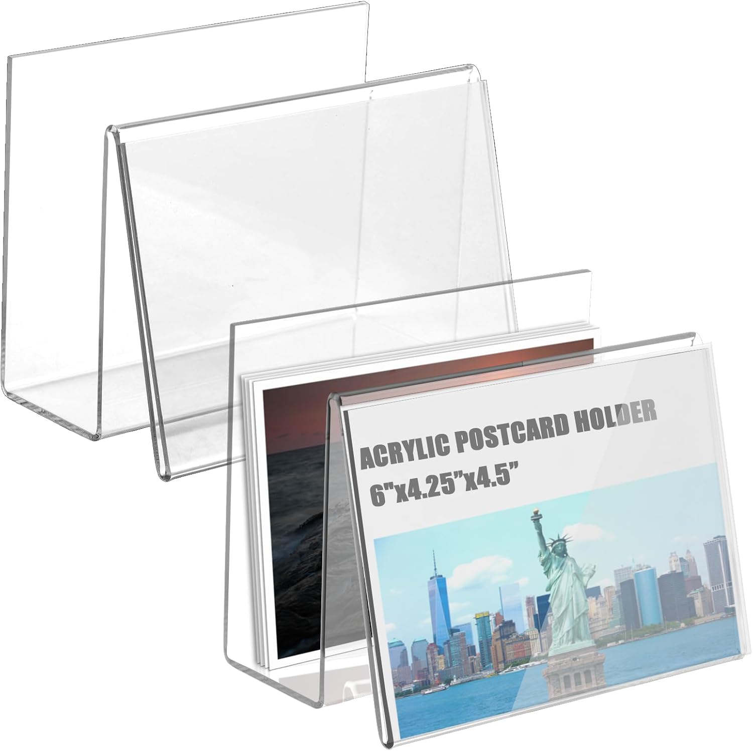 Amazon.com: TINSKY 2Pcs Acrylic Business Postcard Display Stand Clear ...