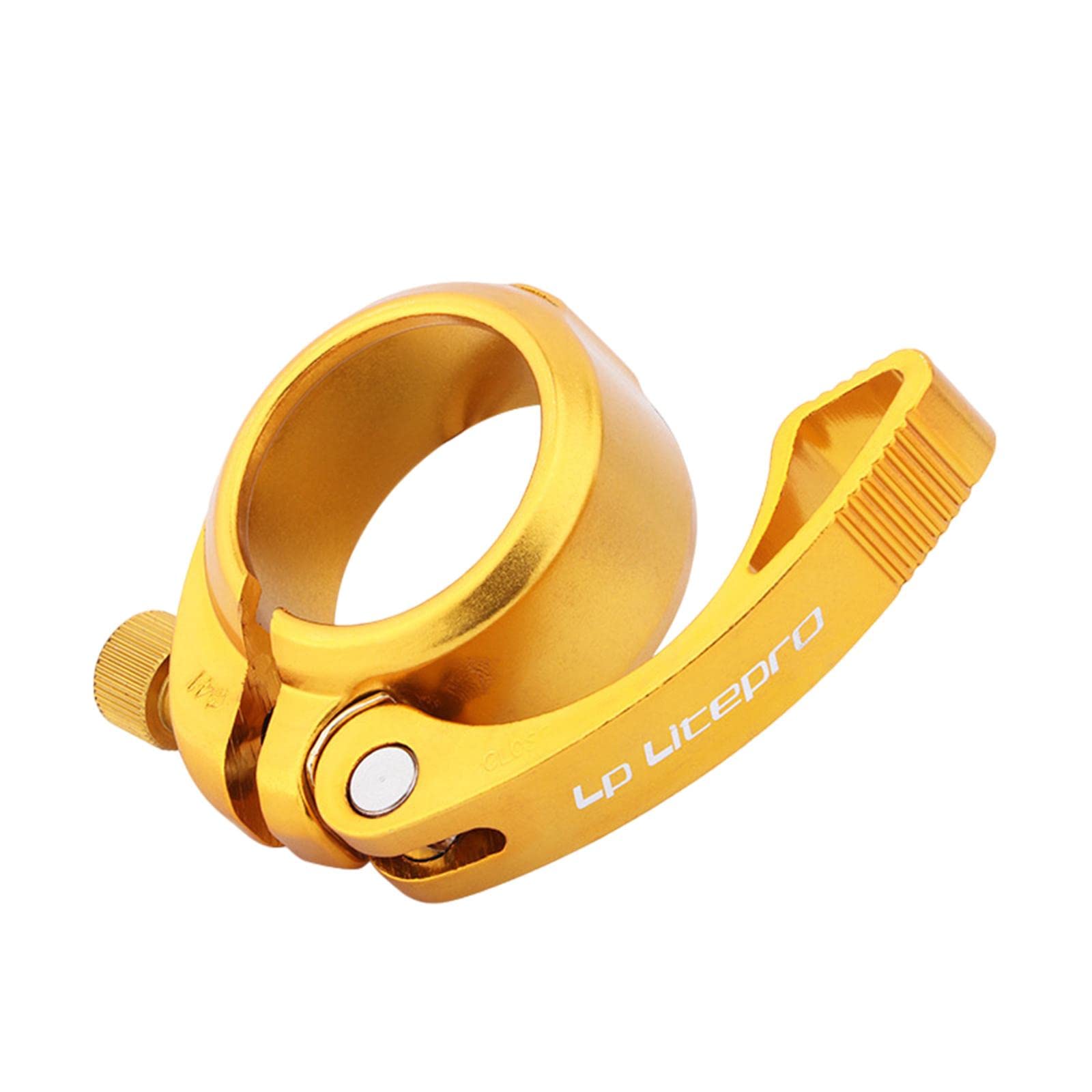 Leisurealeaneag Gold Bicycle Seatpost Clamp Seat Clamp For Cycling Folding Bike Bicycle 41Mm