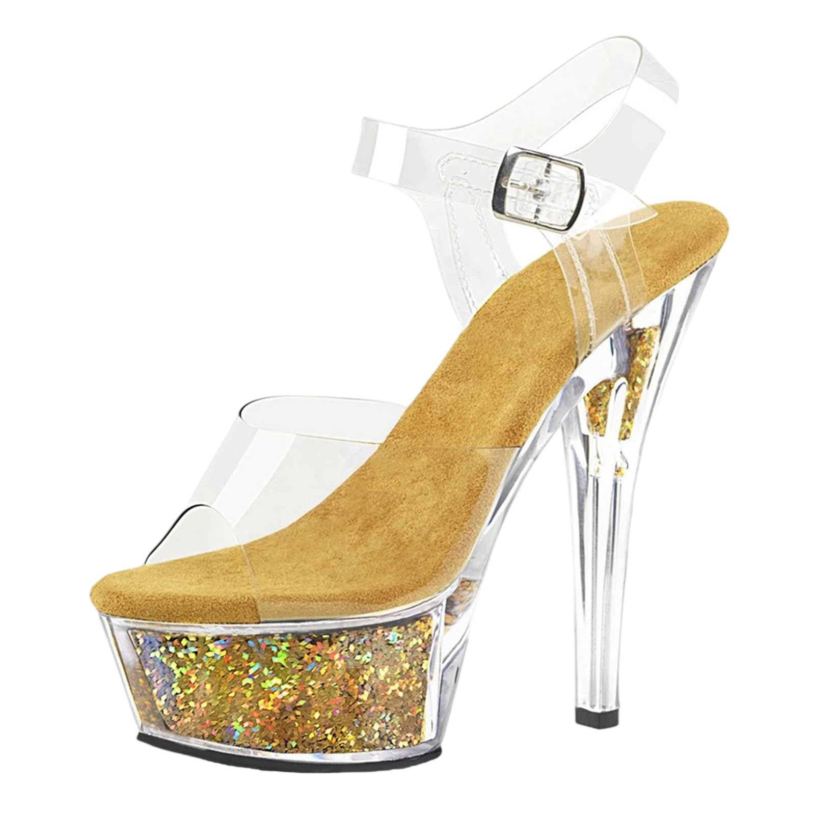 Sandales à Talons Aiguilles 15 cm pour Femmes Grandes Tailles