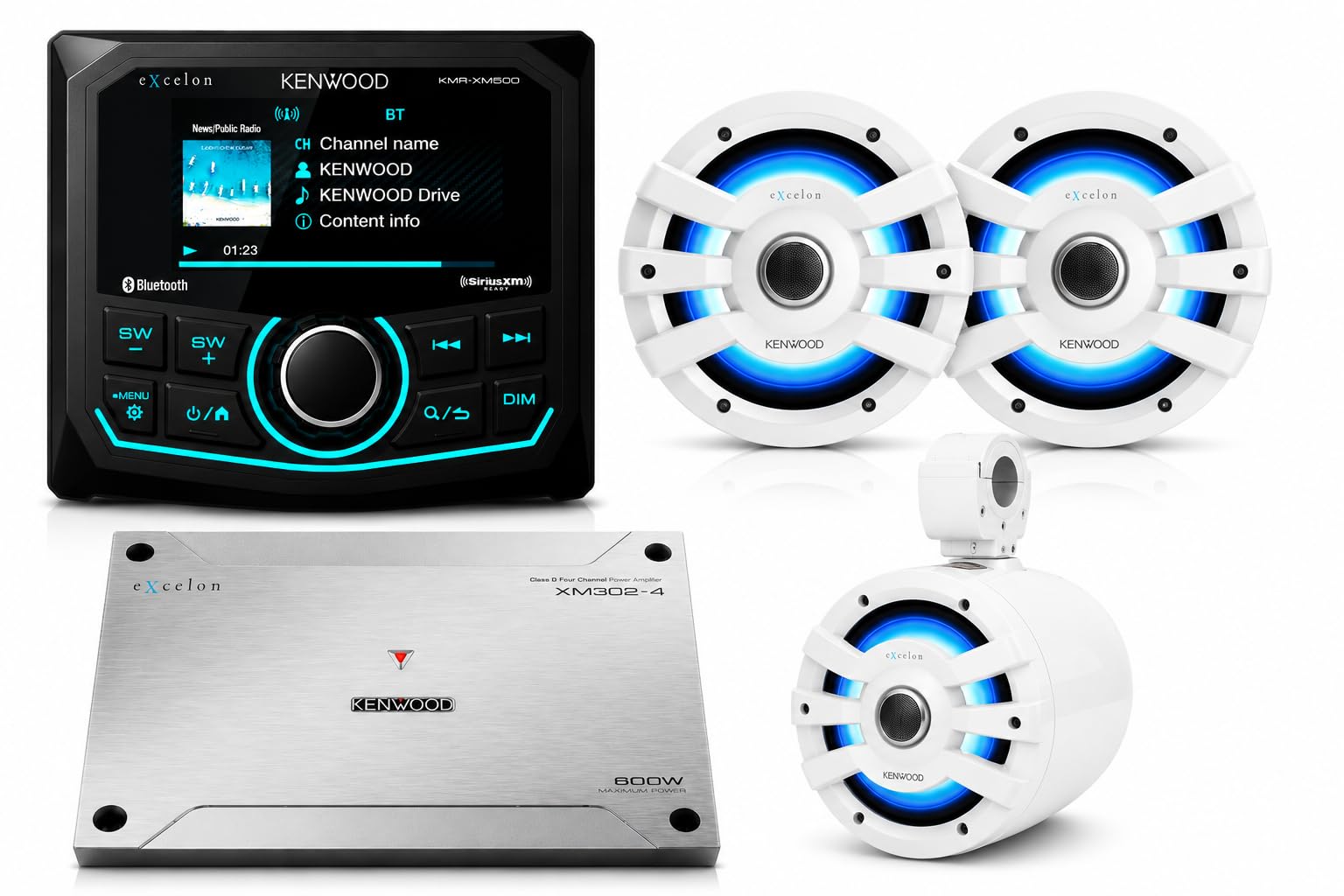 KENWOOD Marine Audio System (KMR-XM500, XM302-4, XM77TWL, XM77WL)