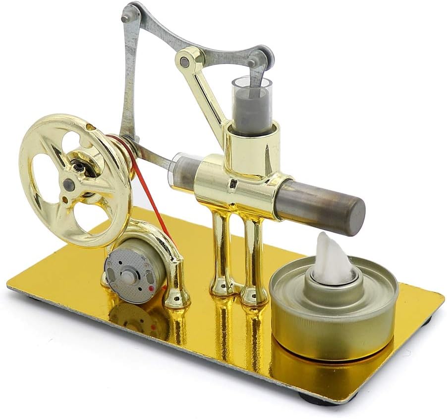 Mini Hot Air Stirling Engine Model Generator Motor Steam Power Educational Toy