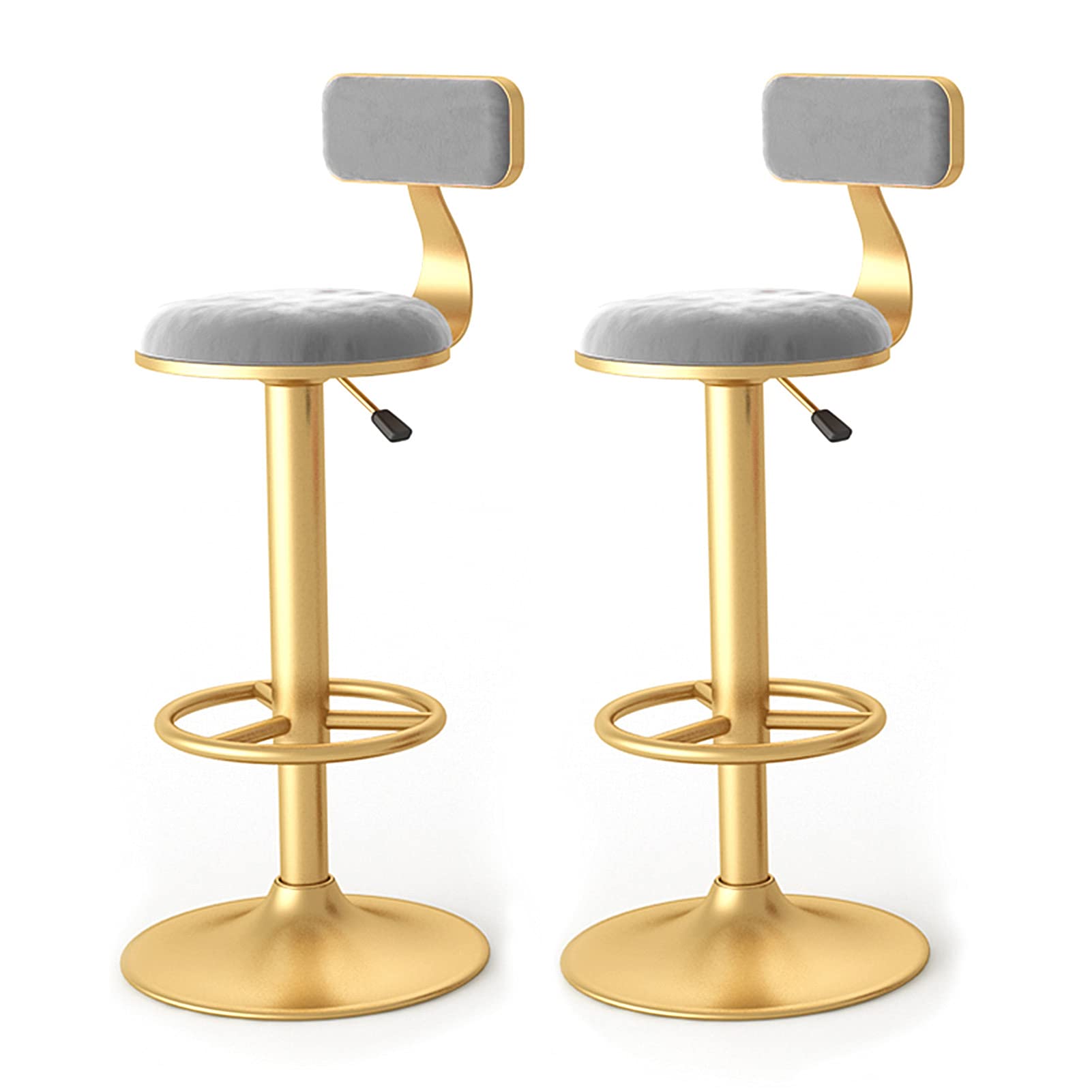 Tabourets de bar réglables lot de 2 chaises de comptoir pour maison et bistrot