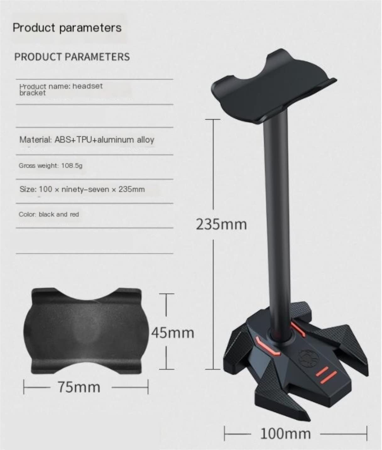 Support pour Casque Support Casque Creative Casque Présentoir Support Écouteurs Titulaire Cintre Rack Casques Support de Casque