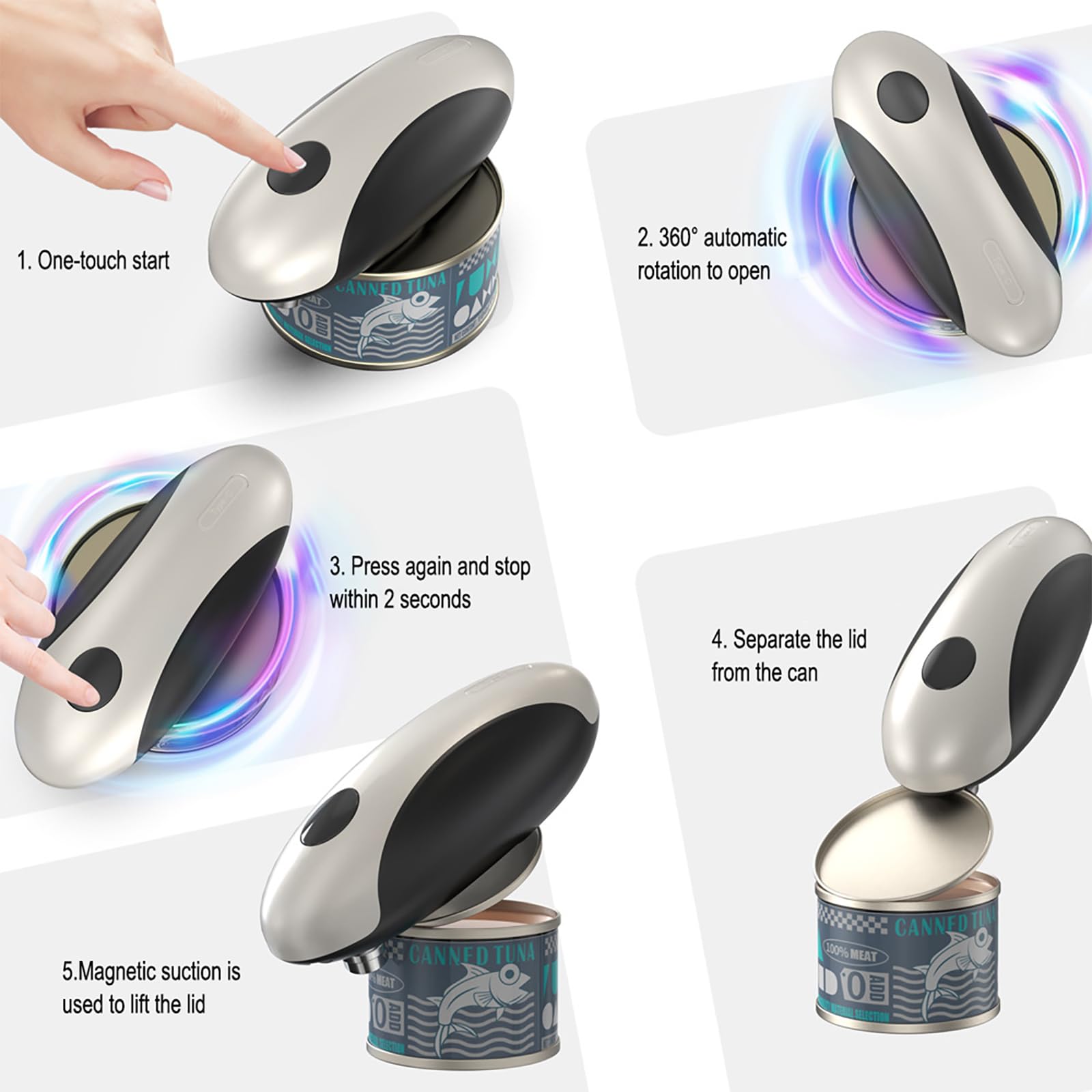 缶切り 電動缶切り キッチン コードレス ワイヤレス 電動 Amazon | 電動缶切り、ボタンを押すだけで缶を開ける - 自動、ハンズ