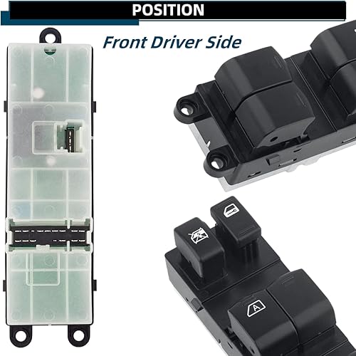 Miniatura 3 de 25401-ZJ60A Interruptor principal del elevalunas eléctrico del lado del conductor para Nissan Sentra 2008-2012, Nissan Pathfinder 2005-2007,