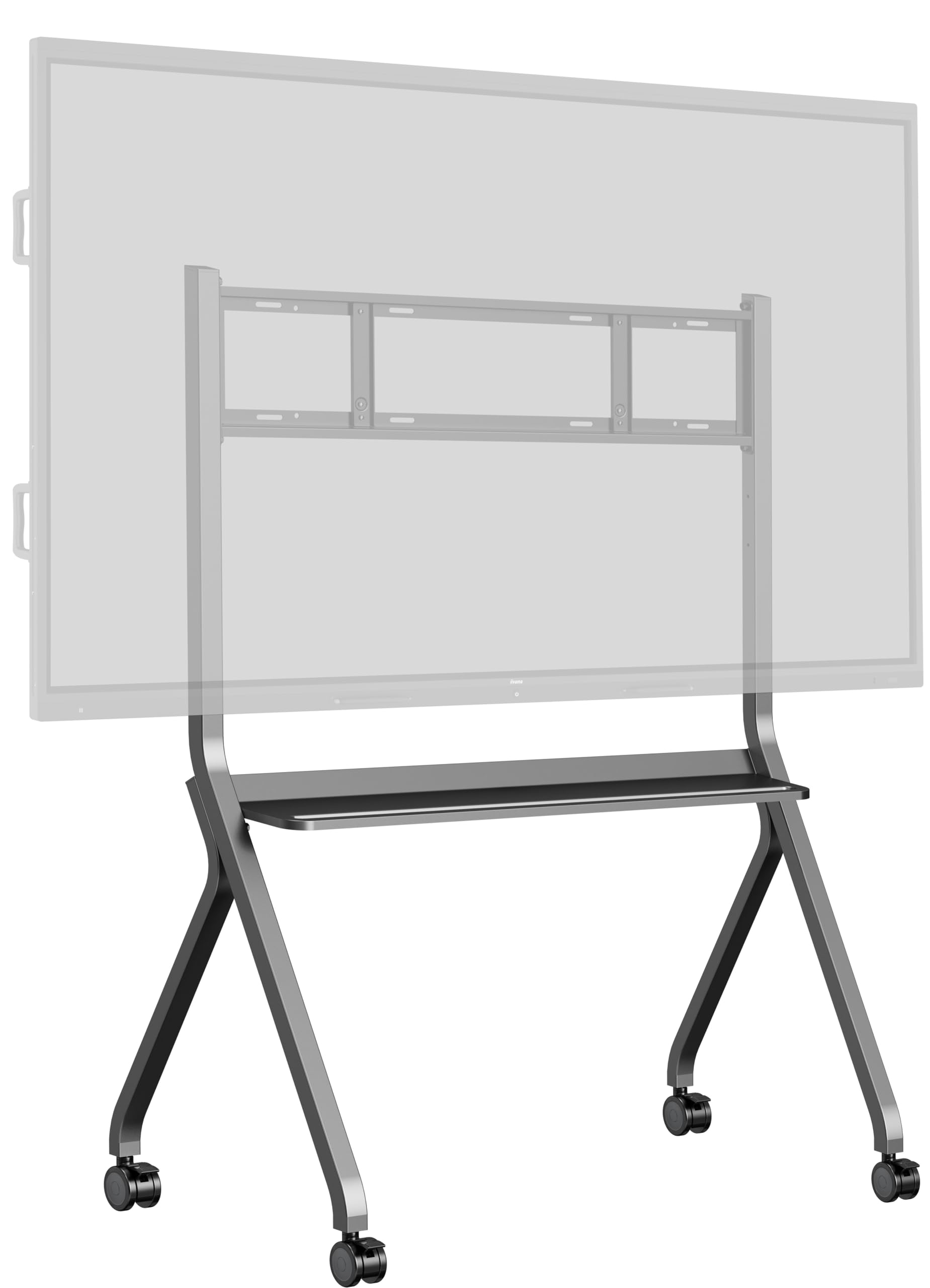iiyama MD-CART02-S1 Chariot Mobile avec Compartiment pour Accessoires pour écrans Grand Format (interactif) jusqu'à 86"