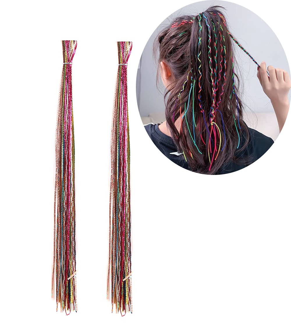 Corde Décorative GORGECRAFT Pour Dreadlocks Et Bricolage - 3mm X 95m, Nylon Satiné, Bord Métallique Scintillant - Jaune